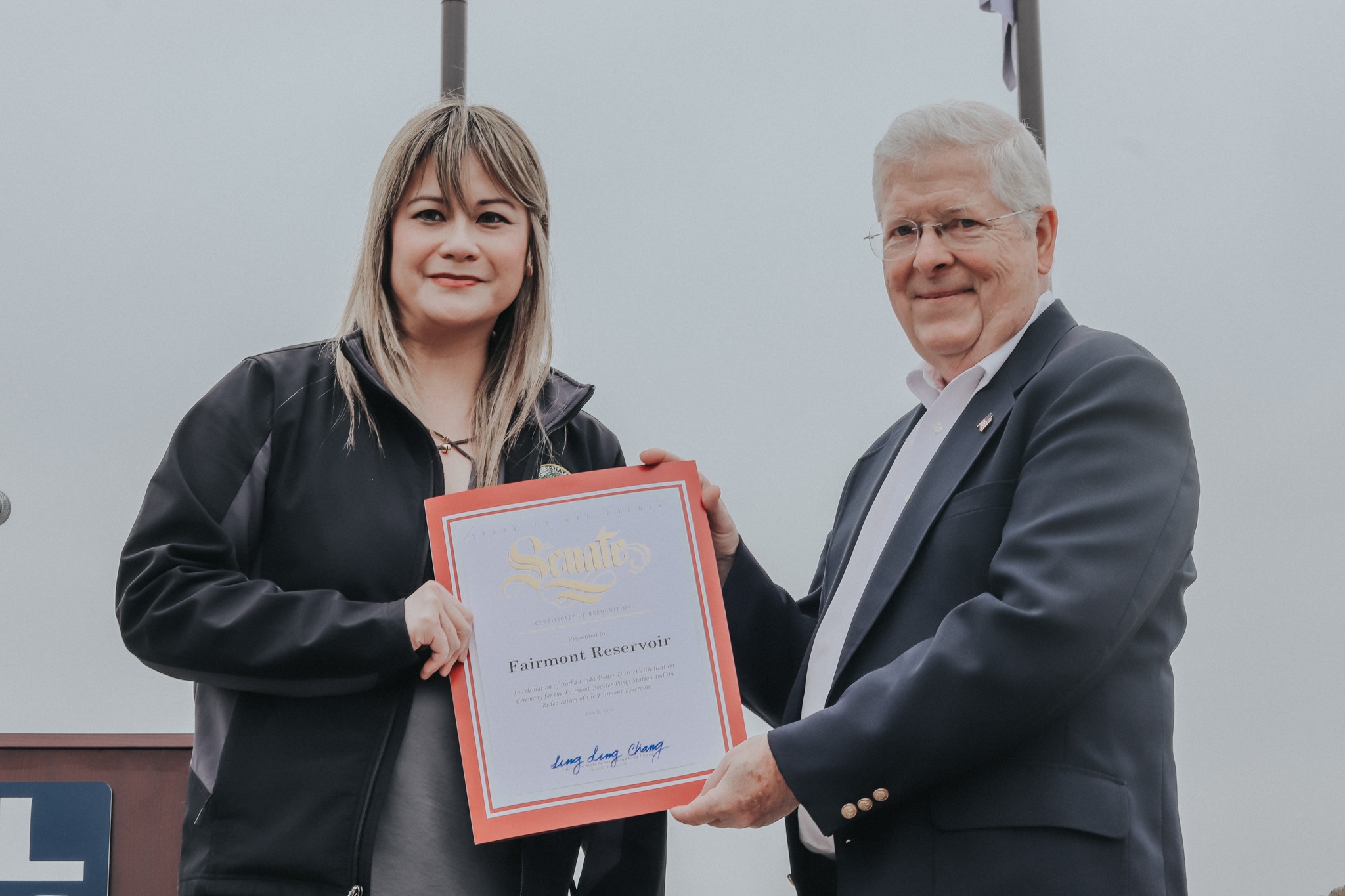 The Yorba Linda Water District Dedicates the Fairmont Booster Pump