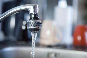 Water Running from Faucet
