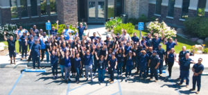 Water District Employees Gathered in Front of Headquarters